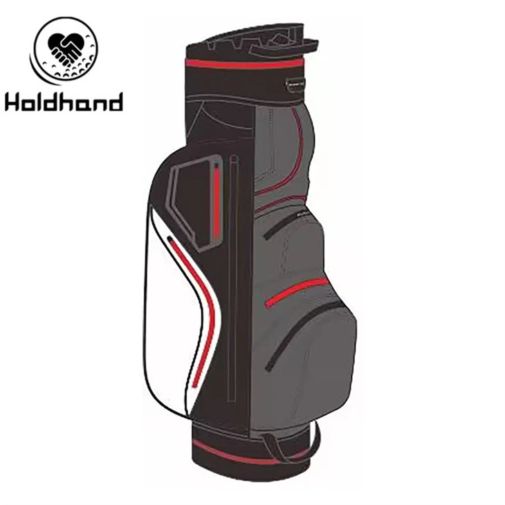 Universal Golf Transporter Boasting 15-way Club Division, Private Putter Quarters, Seven Hex-pattern Compartments, Thirst-quenching Cooling Pouch, Strain-relieving Strap, And Storm-tight Seal.