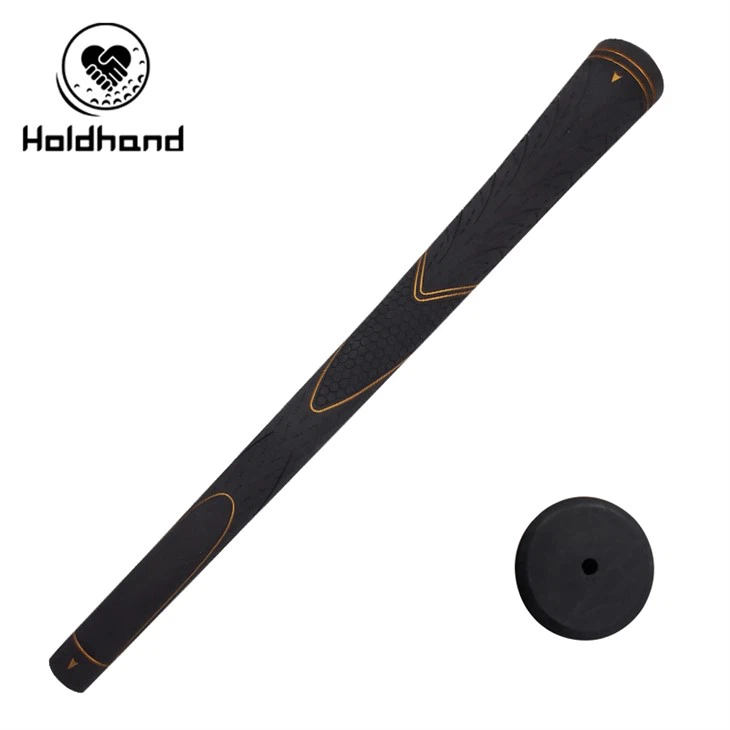 قبضة جولف ، قبضة حديدية عملية للجولف مع بطانة مطاطية سوداء صلبة مقاس قياسي بسلك قطني مطاطي مقابض مضرب جولف مانعة للانزلاق قبضة نادي الجولف تحمي لاعب الجولف بشكل فعال